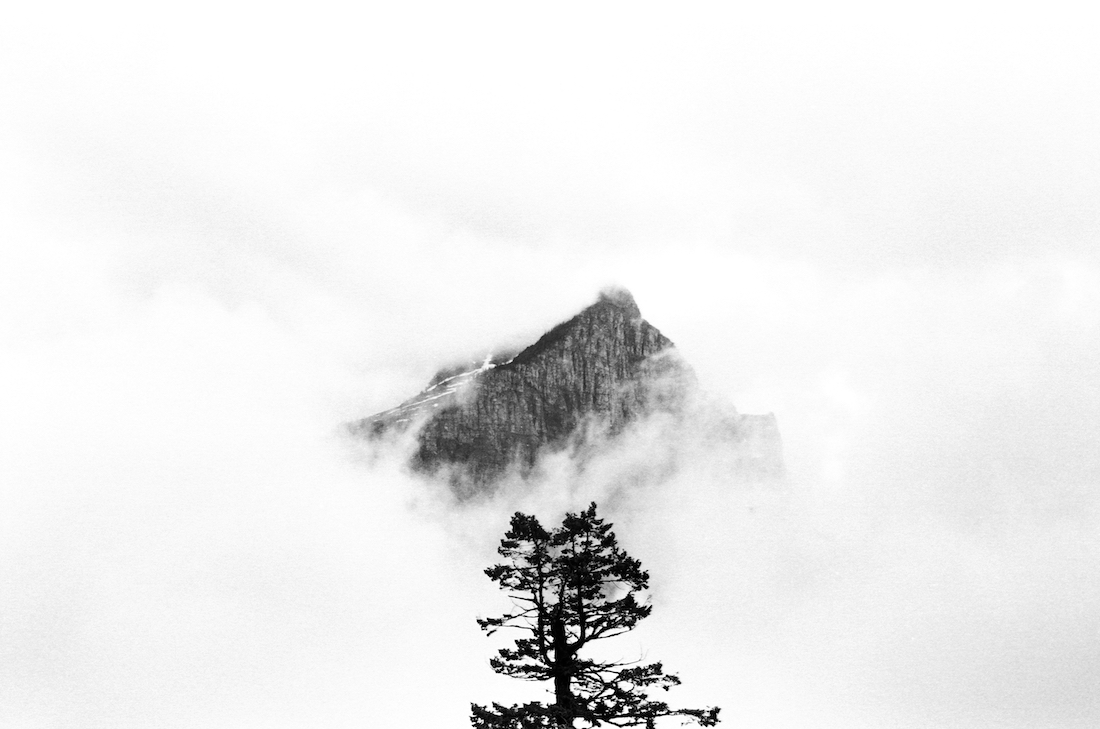 White-Out Over Split Mountain