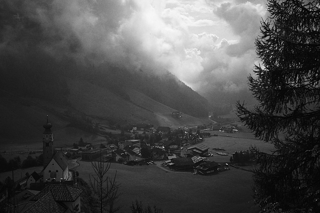 Mountains valleys and clouds