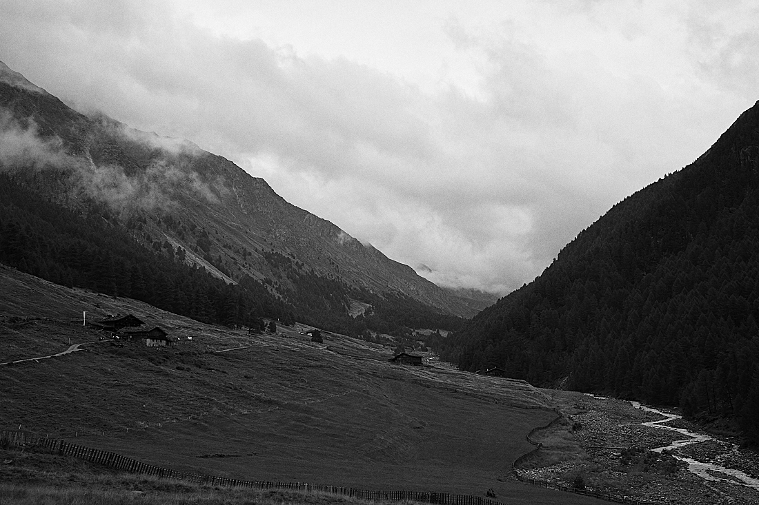 Mountains valleys and clouds