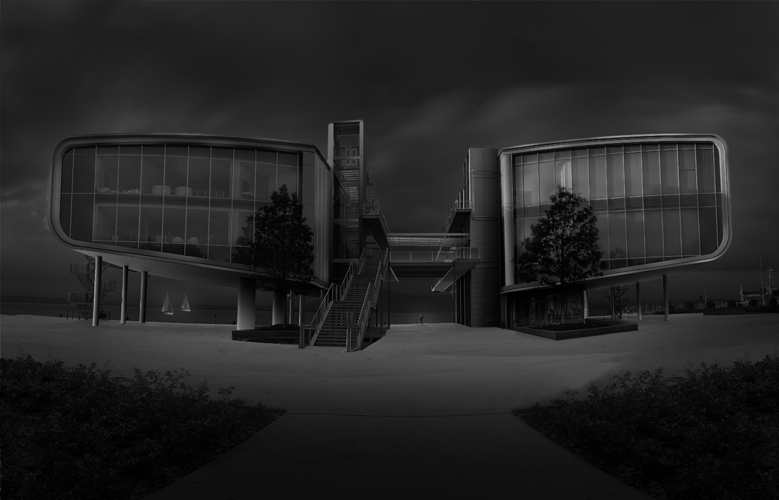 Botin Center in black