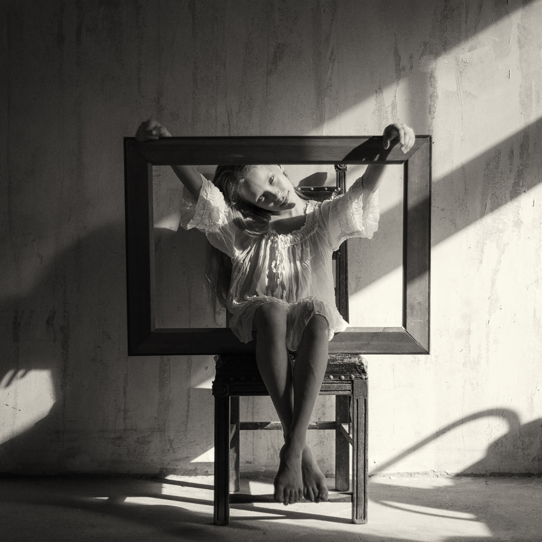 Portraits of young women.