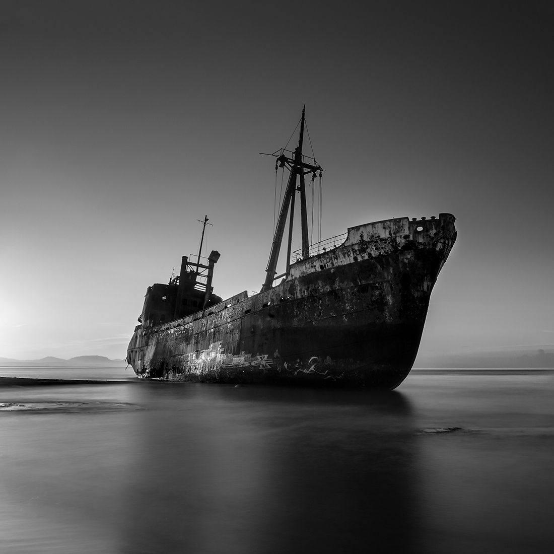 The dawn with old 