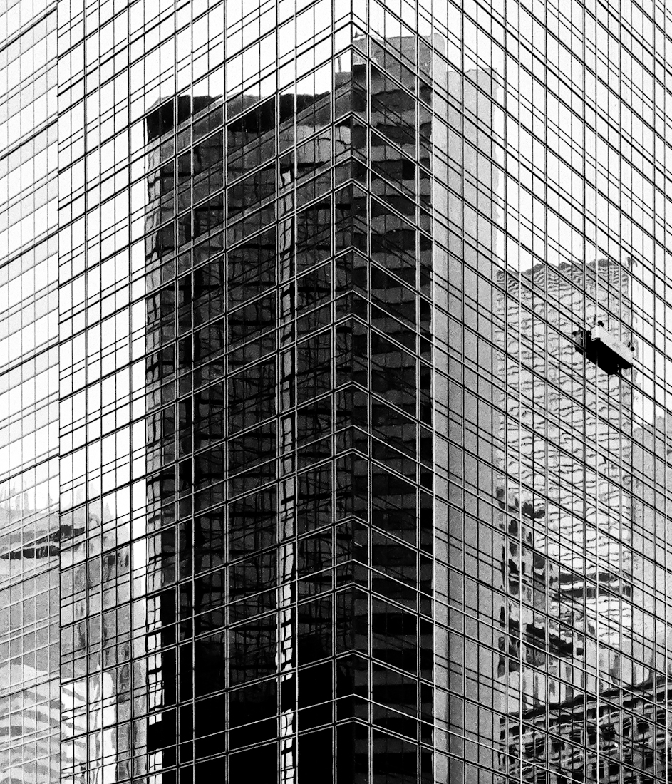 Reflection of skyscraper