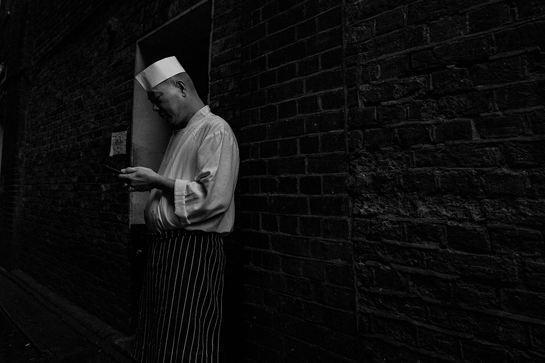 I was born by a back alley.