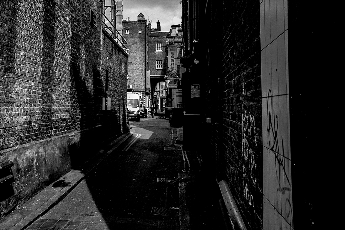 I was born by a back alley.