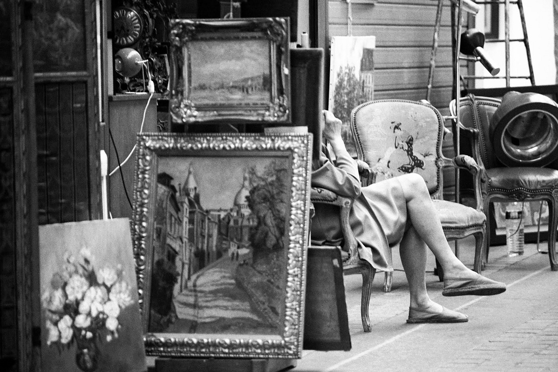 Les Puces de Saint-Ouen in Paris, Summer 2018