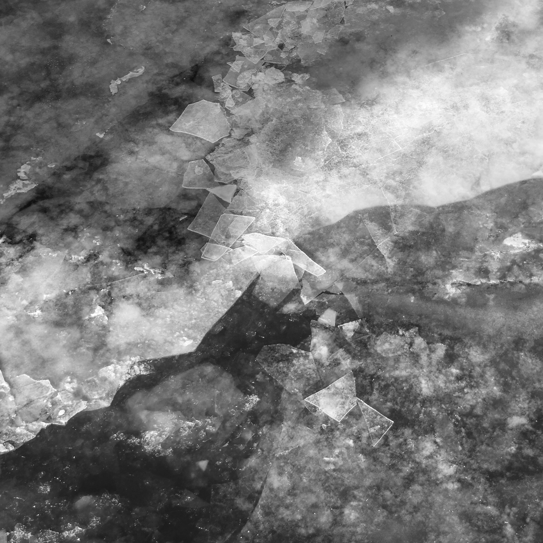 Ice forms