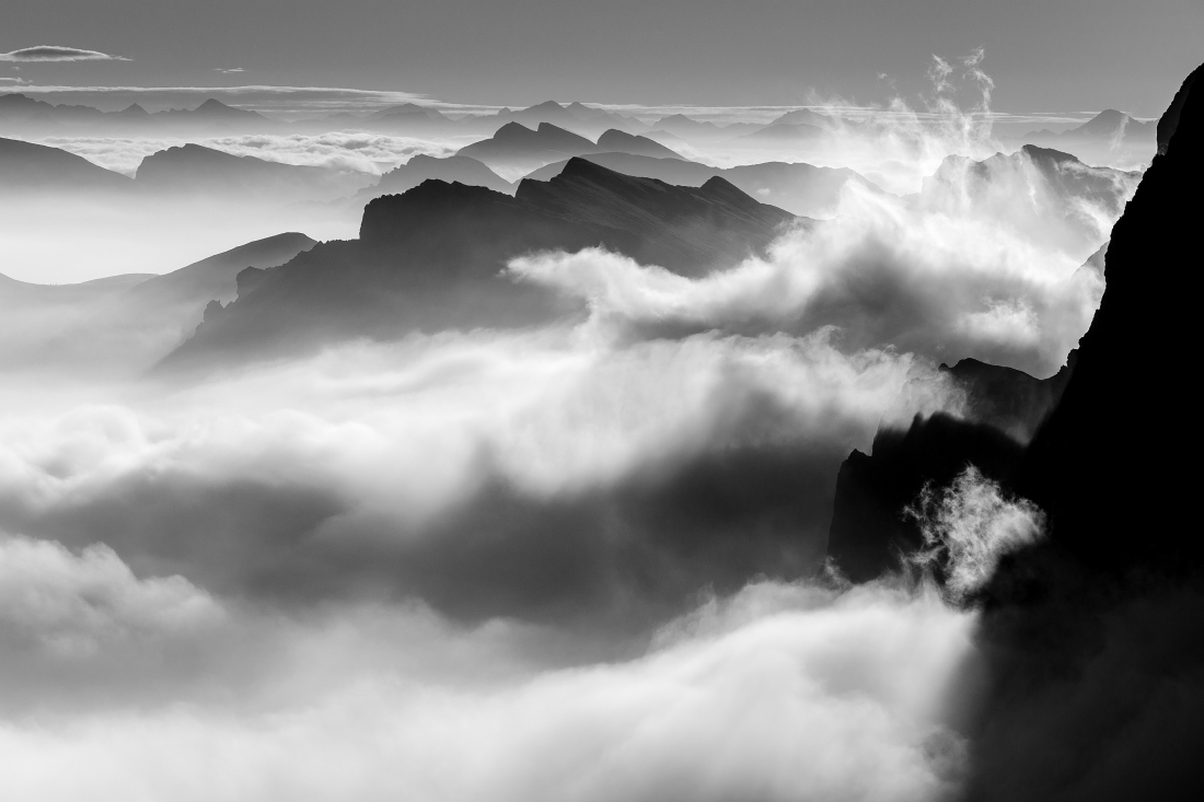 Waves of clouds