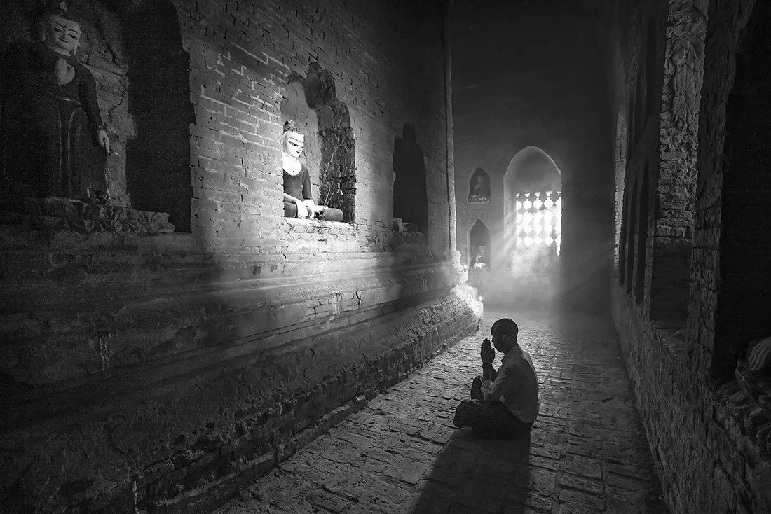 Religious local people in Myanmar