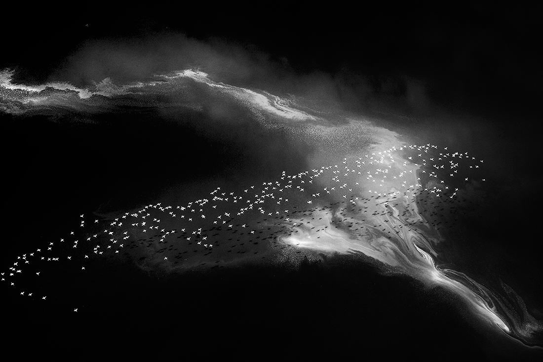 Aerial photography of Maigandi Lake