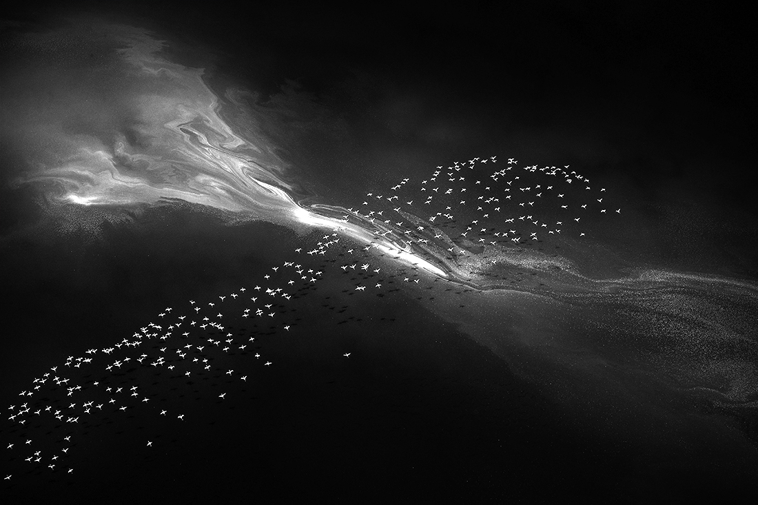 Aerial photography of Maigandi Lake