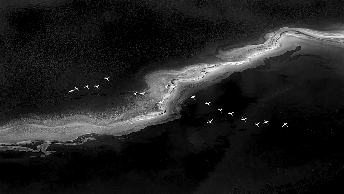 Aerial photography of Maigandi Lake