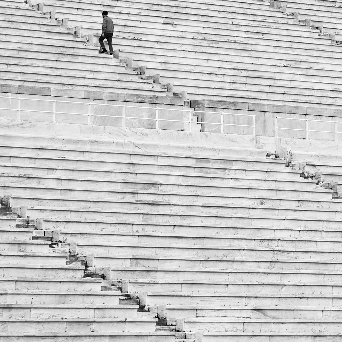 Stadium stairs