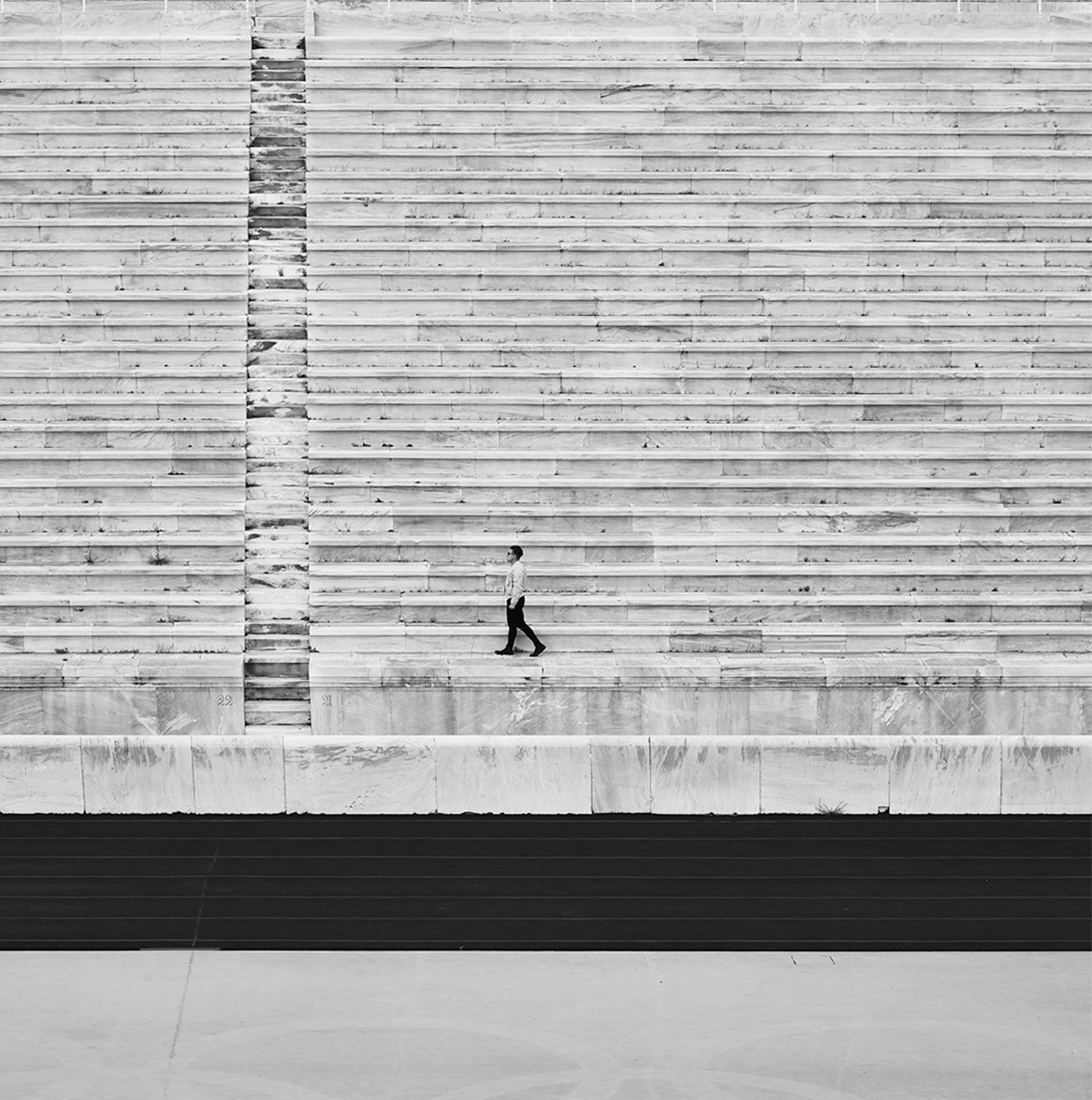 Stadium stairs