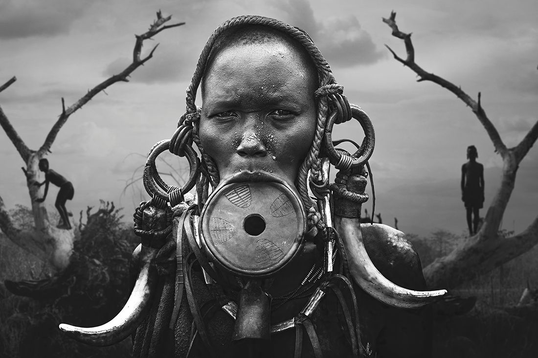 Portrait Woman Mursi