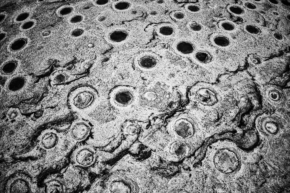 Salt mountain under drought 