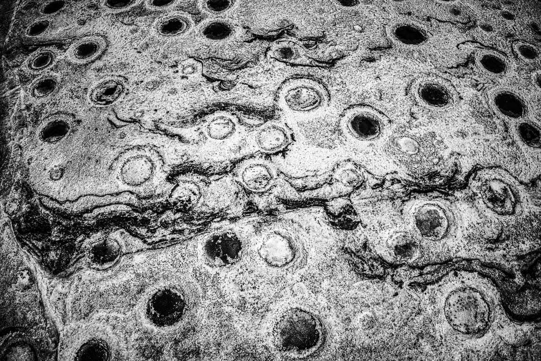 Salt mountain under drought 