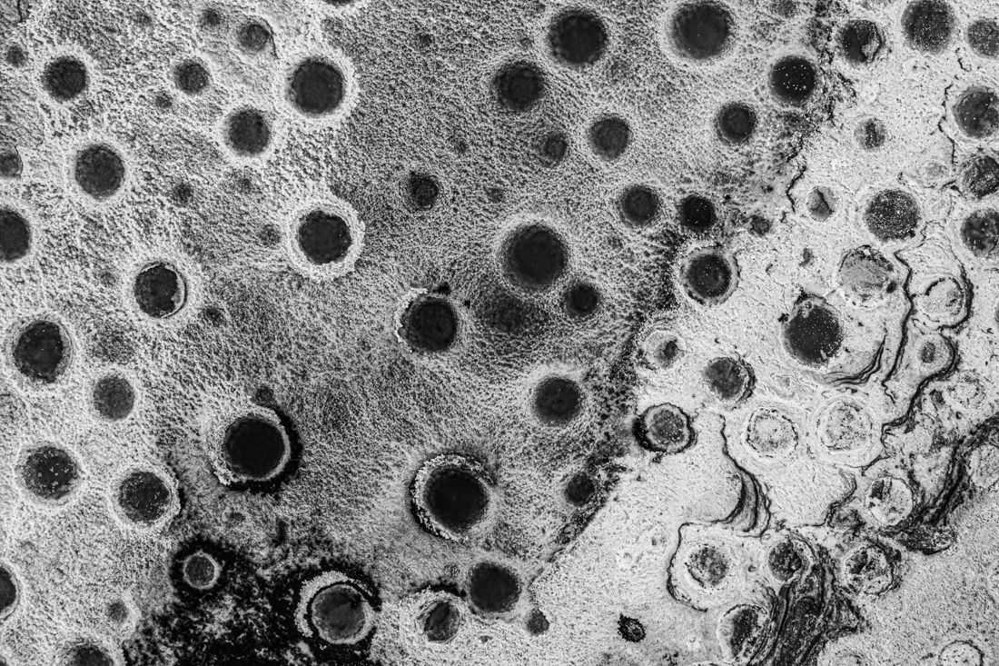 Salt mountain under drought 