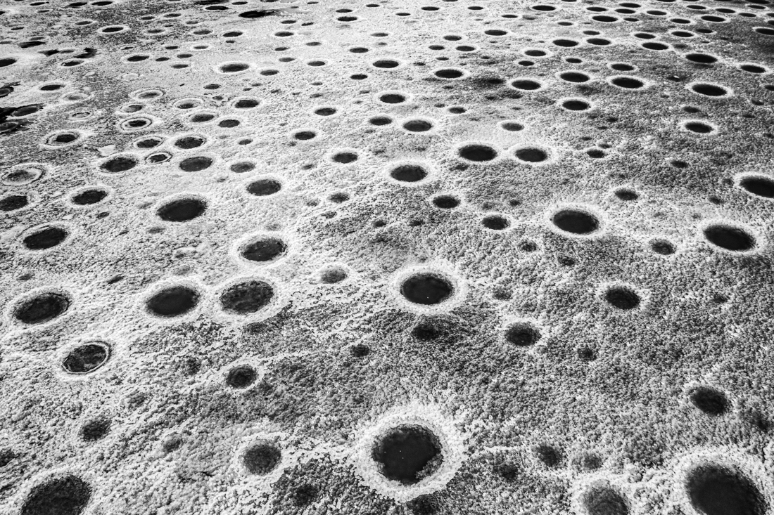 Salt mountain under drought 