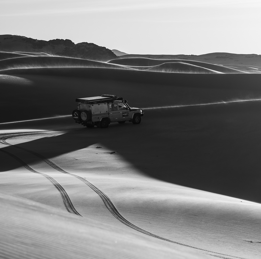 Crossing tne Namib desert