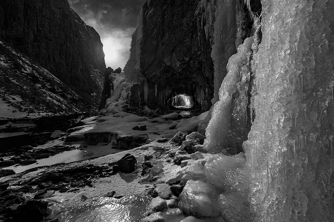Iceworld in moonlight