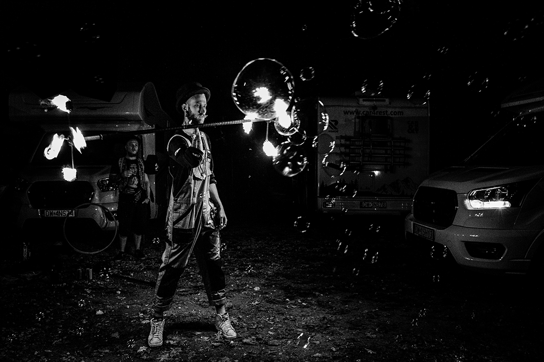 Fire people from campers