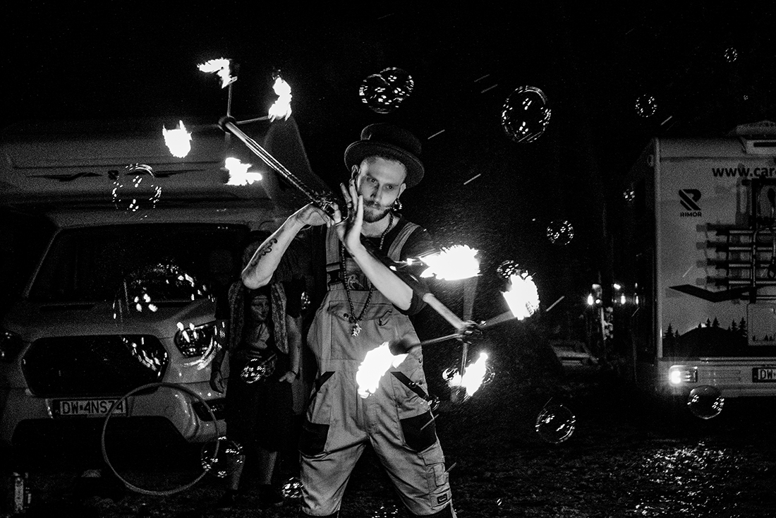 Fire people from campers