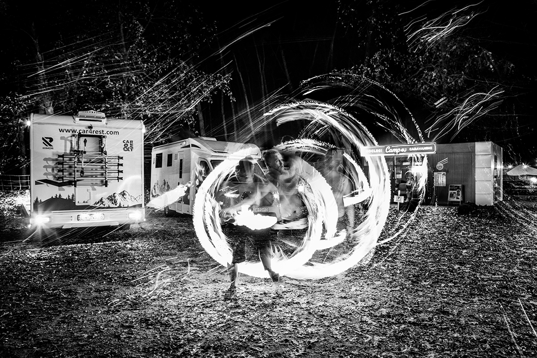 Fire people from campers