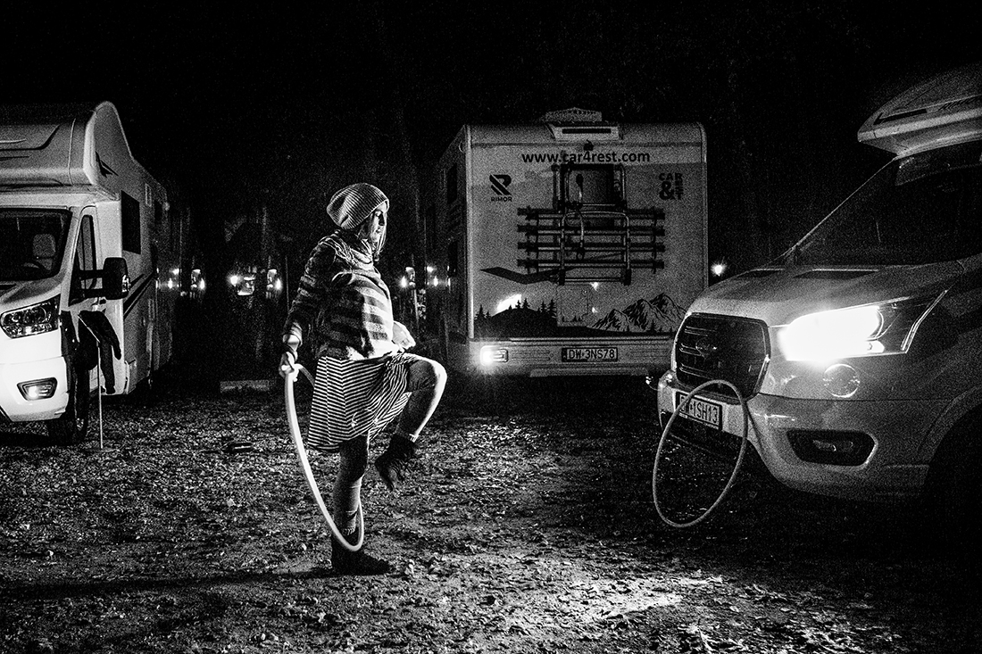 Fire people from campers