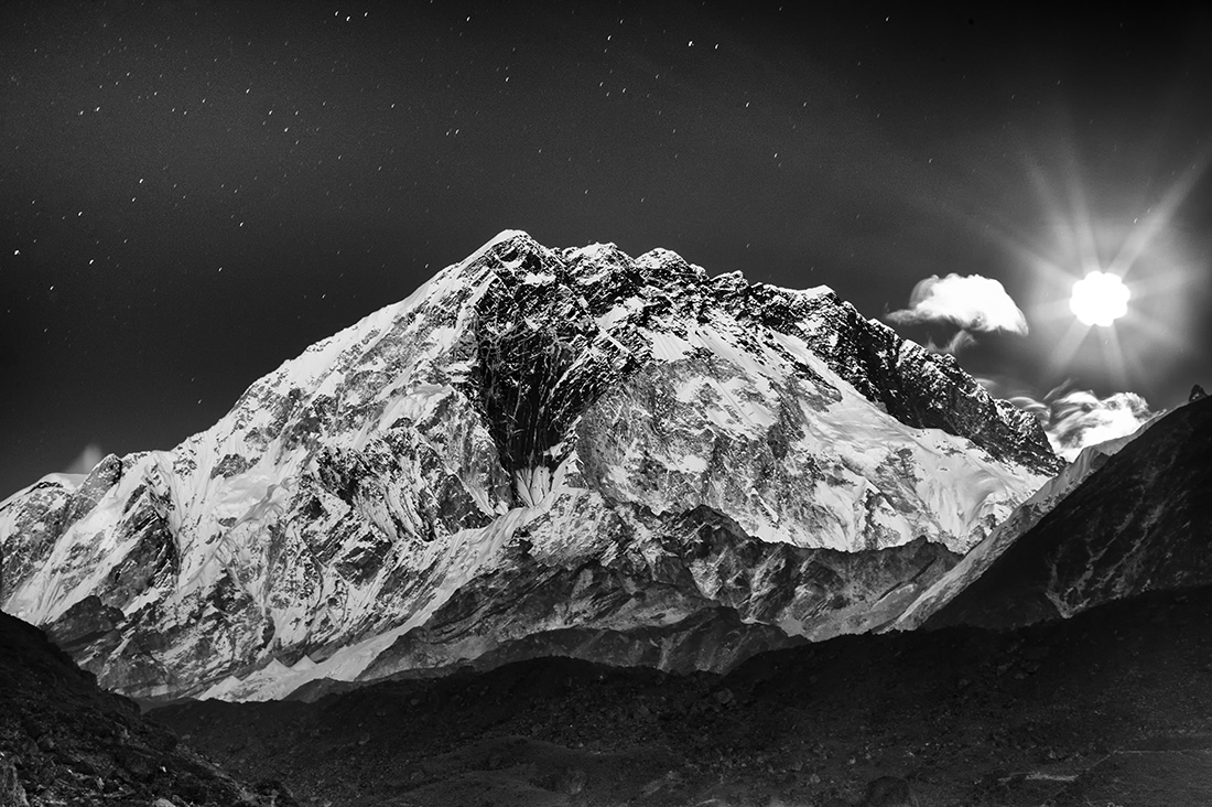 The Majestic Peaks of the Himalayas in the Land of the Sherpas