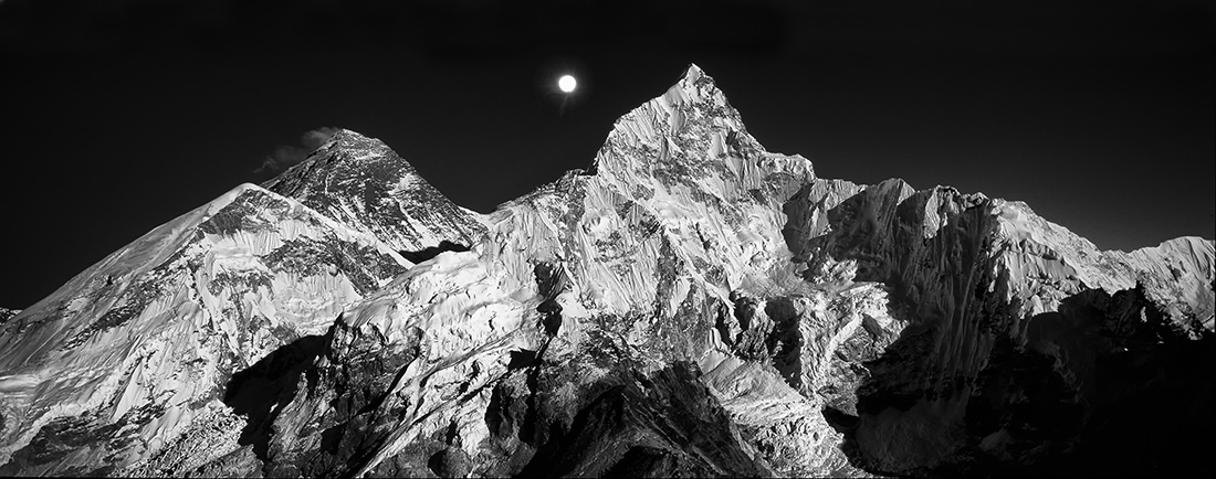 The Majestic Peaks of the Himalayas in the Land of the Sherpas