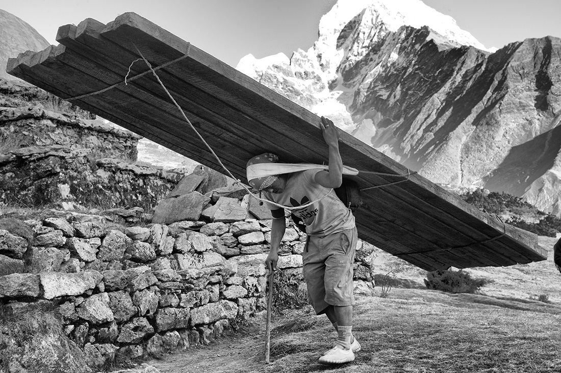 The Majestic Peaks of the Himalayas in the Land of the Sherpas