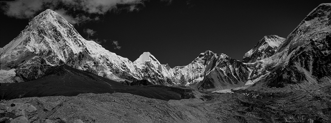 The Majestic Peaks of the Himalayas in the Land of the Sherpas