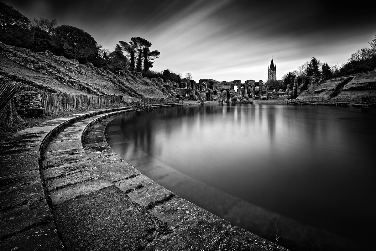 Flood in the roman amphitheater 