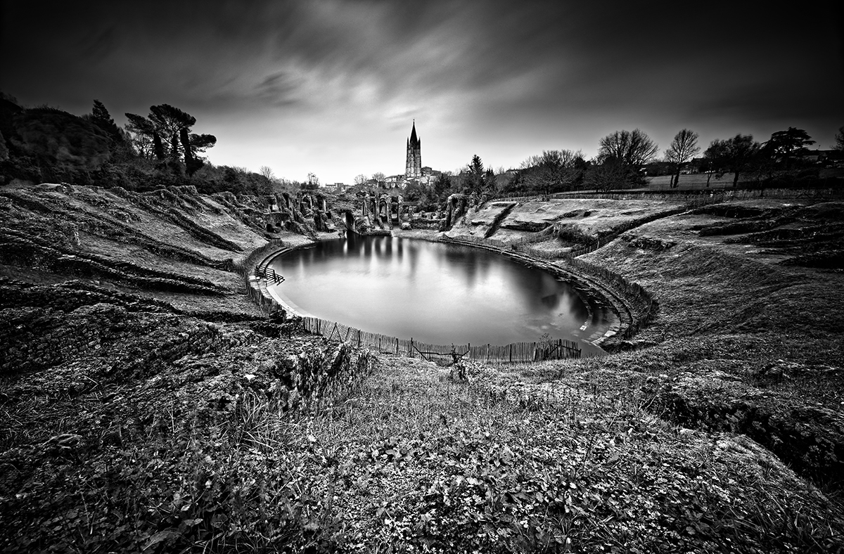 Flood in the roman amphitheater 