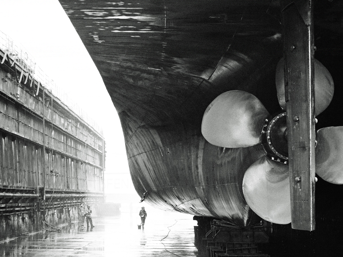 A shipyard and its people.