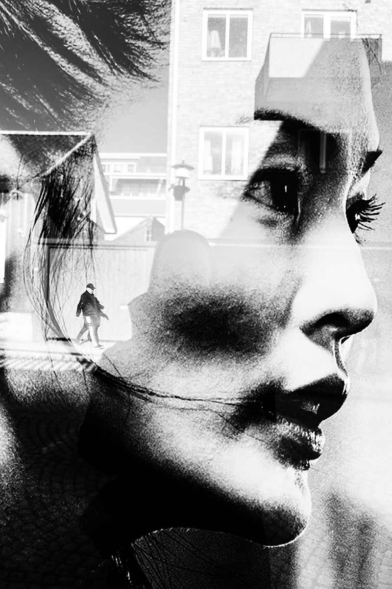 In her reflection