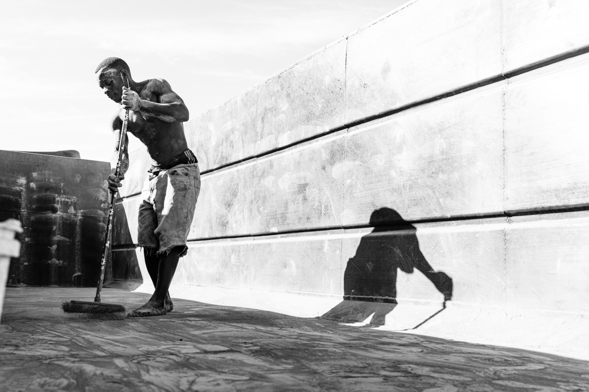 moving cement - lake malawi