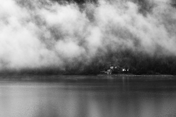 Mountains valleys and clouds