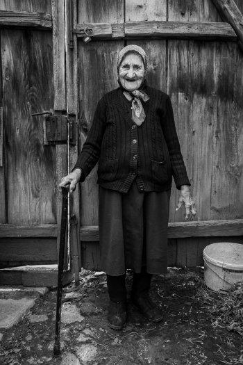 Farm Woman, rural Romania.