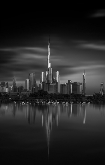Dubai Skyline Refection.