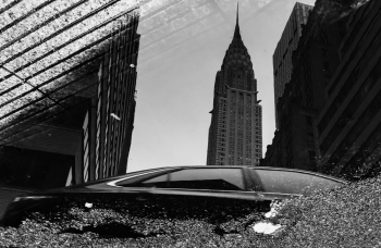 Chrysler Building Reflected in a Puddle